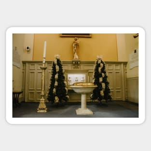 Christmas at St. Louis Cathedral in New Orleans Sticker